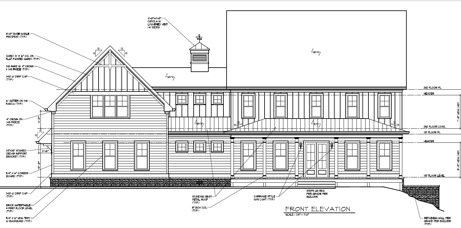 Final Elevations and Floor Plans (New Design