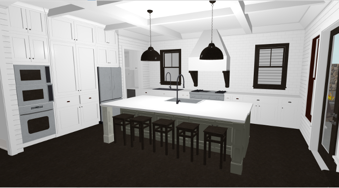 5. Design kitchen and cabinet layouts