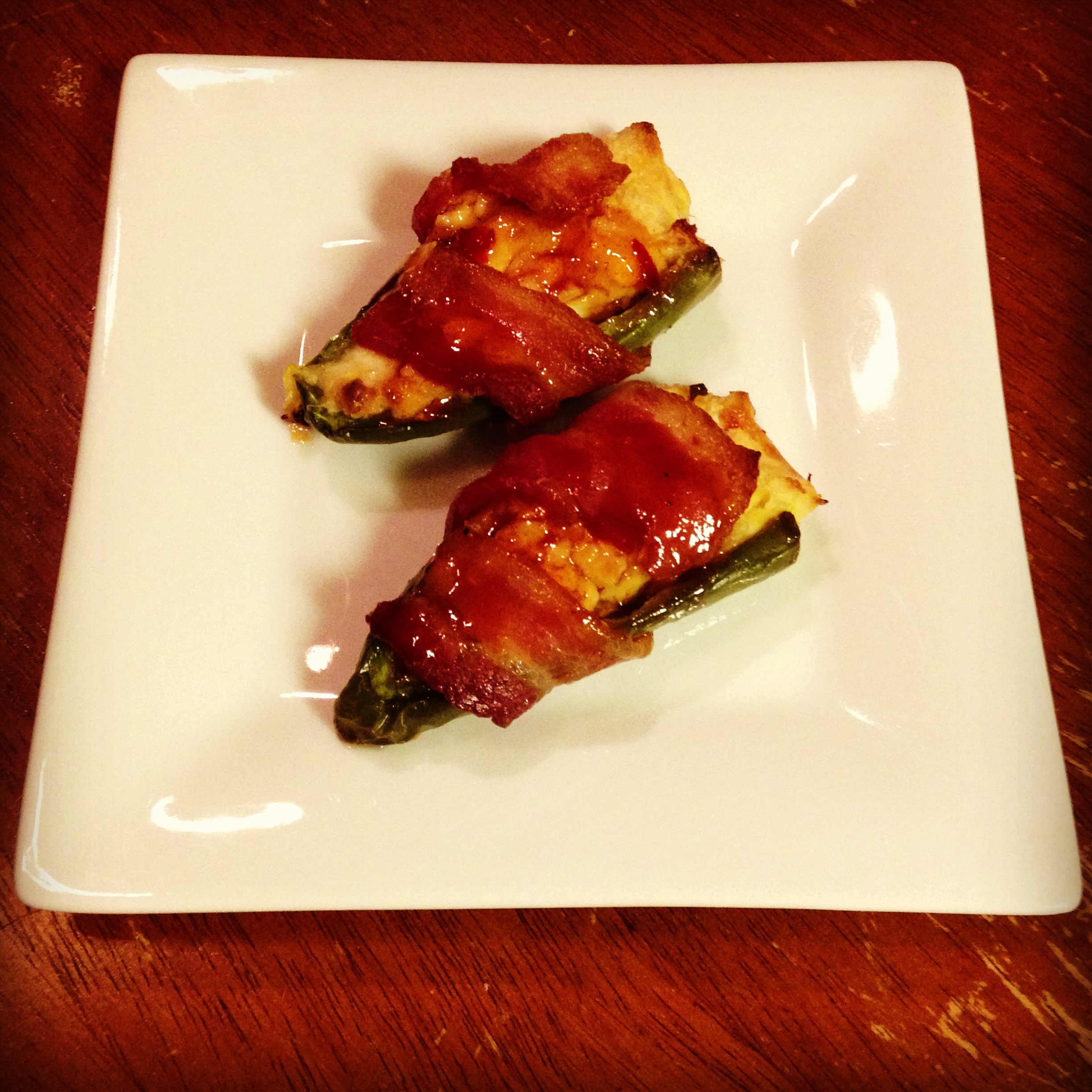 Jalapeno Poppers with Bacon, Pineapple, and Barbeque