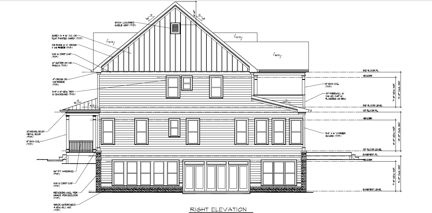 Final Elevations and Floor Plans (New Design