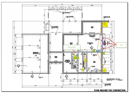 Basement Floor Electrical plan