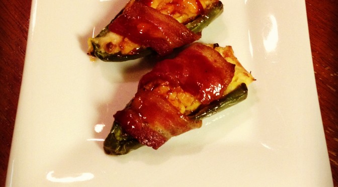 Jalapeno Poppers with Bacon, Pineapple, and Barbeque