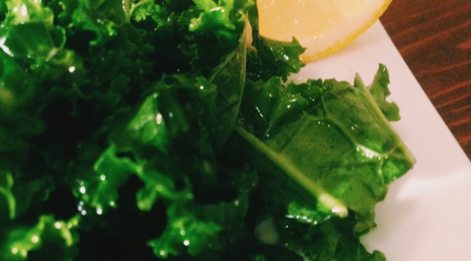 Lemon Garlic Kale Salad