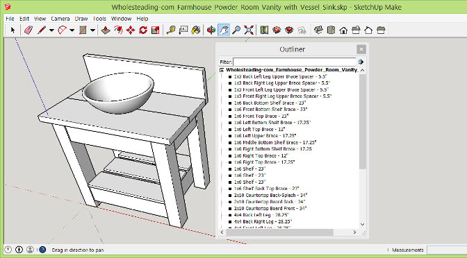 SketchUp Tutorial for Woodworking Projects