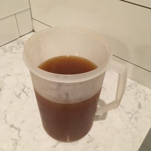 Making Chicken Stock: Refrigerate Overnight and Skim off the Fat